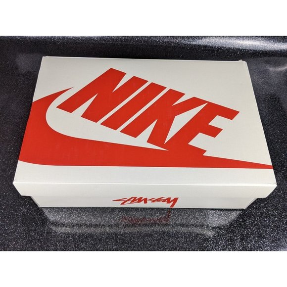 Stussy x Nike Air Force 1 Mid Black White Men\'s Size 10.5 NIB